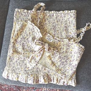 Floral Skirt & Top Set